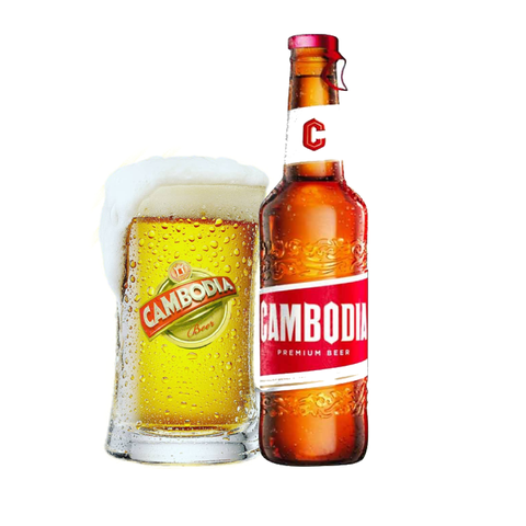 Bia Cambodia 5,0% - Chai 330ml - Thùng 24