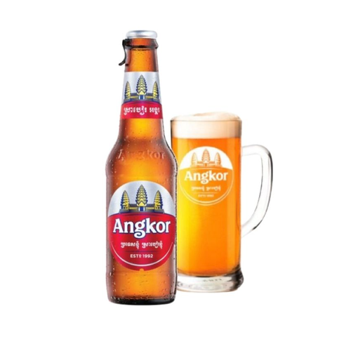 Bia Cambodia Angkor 5% - Chai 330ml - Thùng 24