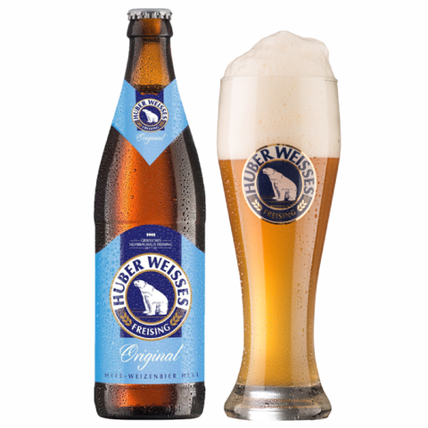 Bia Đức Huber Weiss Original 5,4% - Chai 500ml - Thùng 20