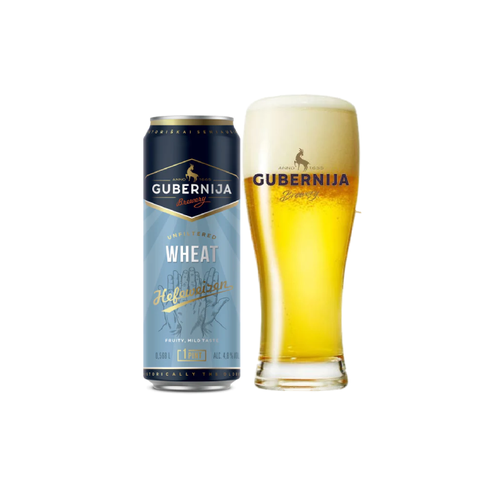 Bia Litva Gubernija Wheat Hefeweizen 4,8% - Lon 568ml - Thùng 24