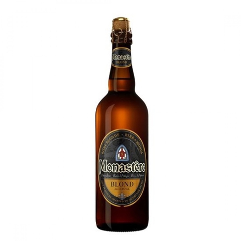 Bia Pháp Monastère Blond 6.5% – Chai 750ml - Thùng 6