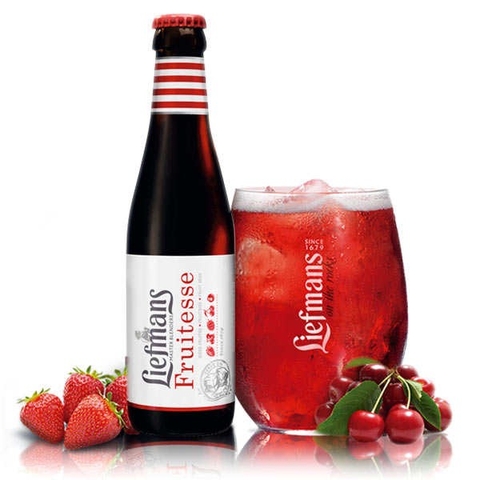 Bia trái cây Bỉ Liefmans (Cherry) 3,8% - Chai 250ml- Thùng 24