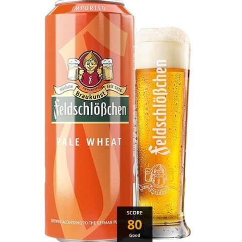 Bia Đức FeldschloBchen Pale Wheat 5,0% - Lon 500ml - Thùng 24