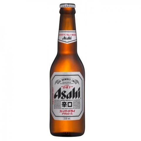 Bia Nhật Asahi Dry 5,0% - Chai 334ml - Thùng 24