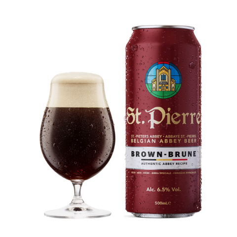 Bia Bỉ St.Pierre BRUNE 6,5% - Lon 500ml - Thùng 24