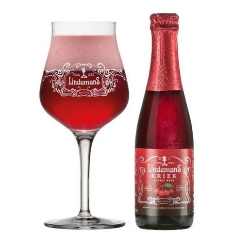 Bia trái cây Bỉ Lindemans Kriek (Dâu) 3,5% - Chai 250ml - Thùng 24