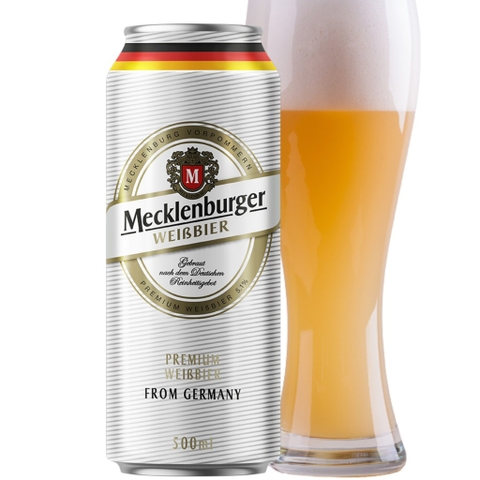Bia Đức Mecklenburger Weibbier 5,1% - Lon 500ml - Thùng 24