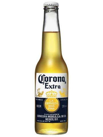 Bia Mexico (Nhập) Corona Extra 4,5%- Chai 355ml - Thùng 24
