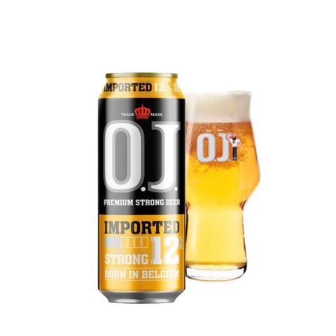 Bia Bỉ OJ Strong Imported 12,0% - Lon 500ml - Thùng 24