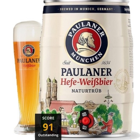 Bia Đức Paulaner Hefe-Weibbier 5,5% - Bình 5 lít