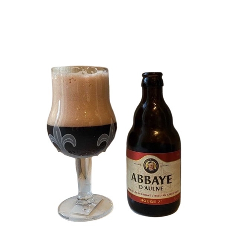 Bia trái cây Bỉ Abbaye d’Aulne Rouge 8,0% - Chai 330ml - Thùng 24