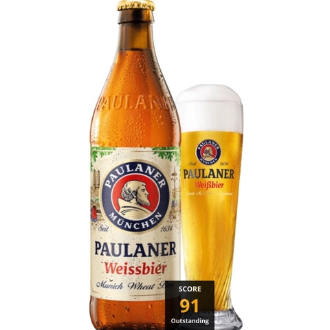 Bia Đức Paulaner Weissbier 5,5% - Chai 500ml - Thùng 20