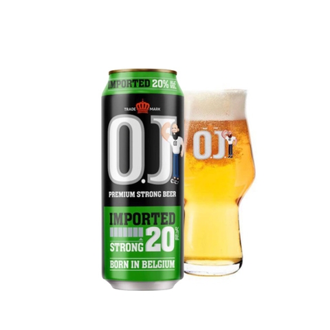 Bia Bỉ OJ Strong Lager 20,0% - Lon 500ml - Thùng 24