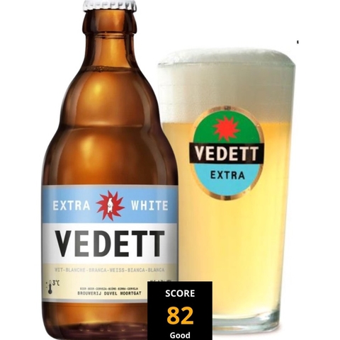 Bia Bỉ Vedett White 4,7% - Chai 330ml - Thùng 24