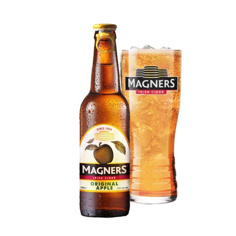 Bia trái cây Ireland Magner Original Apple 4,5% - Chai 330ml - Thùng 24