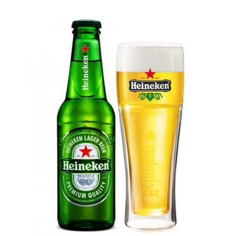 Bia Pháp (Nhập)Heineken Lager 5,0% - Chai 250ml - Thùng 20