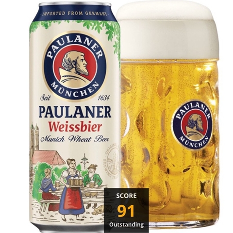 Bia Đức Paulaner Weissbier 5,5% - Lon 500ml - Thùng 24