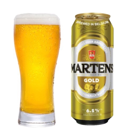Bia Bỉ Martens Gold 6,5%  – Lon 500ml - Thùng 24