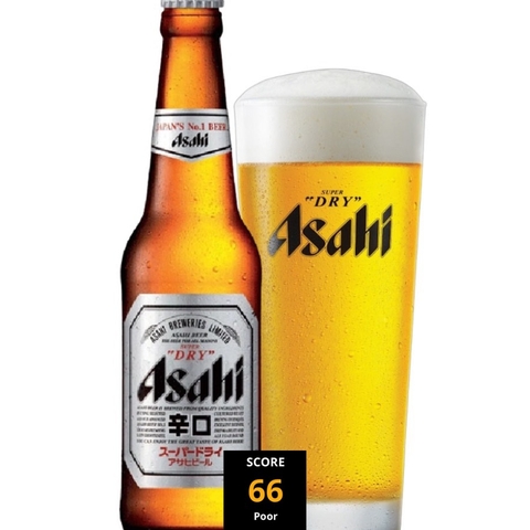 Bia Trung Quốc Asahi Super Dry 5% - Chai 330ml - Thùng 24