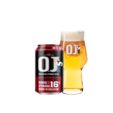Bia Bỉ OJ Strong Imported 16,0% - Lon 330ml - Thùng 24