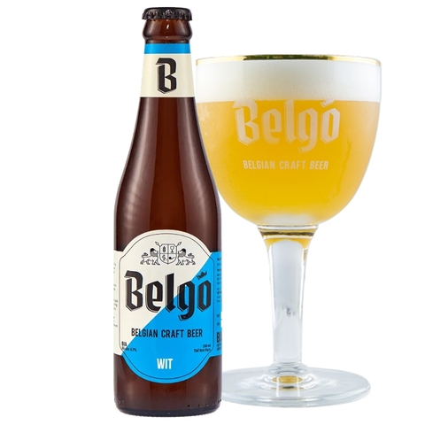 Bia VN Belgo Wit 4,7% - Chai 330ml - Thùng 24