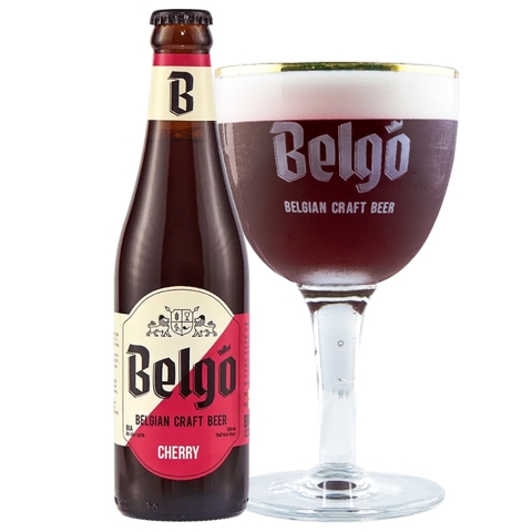 Bia VN Belgo Cherry 3,5% - Chai 330ml - Thùng 24