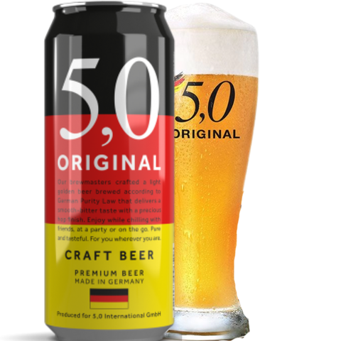 Bia Đức 5,0 Original Craft 5,0% - Lon 500ml - Thùng 24