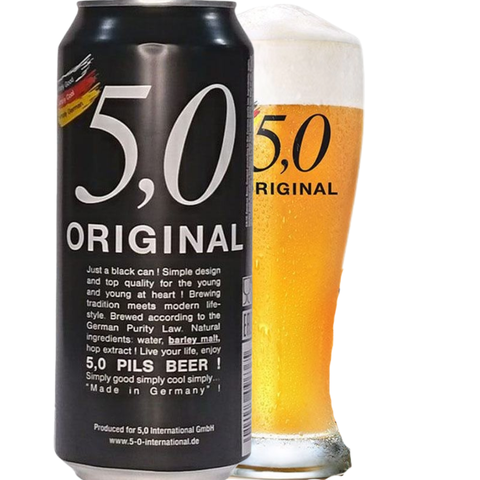 Bia Đức 5,0 Original Pils 5,0% - Lon 500ml - Thùng 24