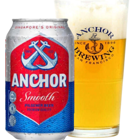 Bia Cambodia Anchor Pilsner 5,0% - Lon 330ml - Thùng 24