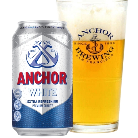 Bia Cambodia Anchor White 4,5% - Lon 330ml - Thùng 24