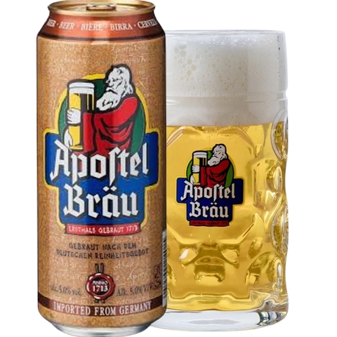 Bia Đức Apostel Brau 1713 5,0% - Lon 500ml - Thùng 24