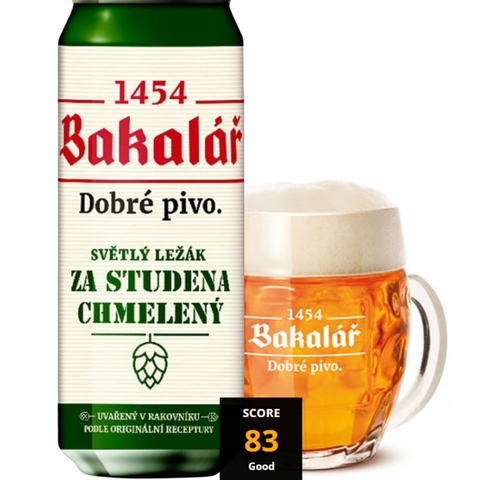Bia Tiệp Bakalar Dry Hopped 5,2% - Lon 500ml - Thùng 24