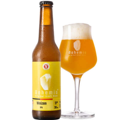 Bia Craft Tiệp Bohemia Weizen IPA 5,6% - Chai 330ml - Thùng 24