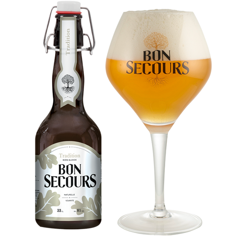 Bia Bỉ Bon Secours Tradition Blond 8,0% - Chai 330ml - Thùng 24