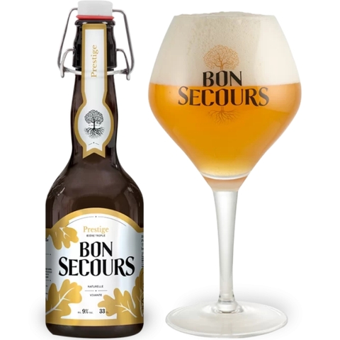Bia Bỉ Bon Secours Prestige Triple 9,0% - Chai 330ml - Thùng 24