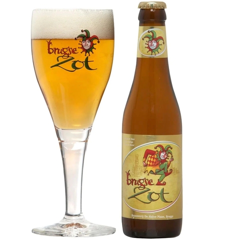 Bia Bỉ Brugse Zot Blond 6,0% - Chai 330ml - Thùng 24