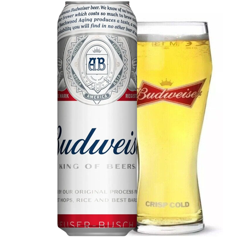 Bia Anh Quốc Budweiser 4,5% - Lon 568ml - Thùng 24