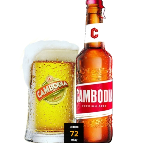Bia Cambodia 5,0% - Chai 330ml - Thùng 24