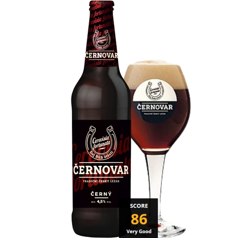 Bia Tiệp Cernovar Dark 4,5% - Chai 500ml - Thùng 20