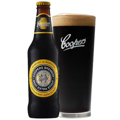 Bia Úc Coopers Extra Stout 6,3% - Chai 375ml - Thùng 24