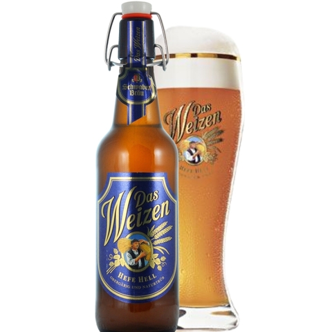 Bia Đức Schwaben Brau Das Weizen 5,0% - Chai 500ml - Thùng 20