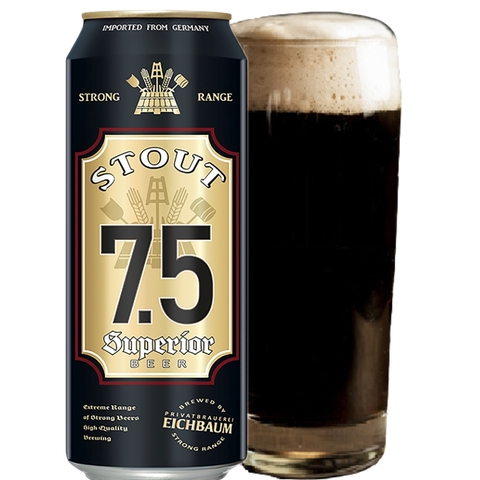 Bia Đức Eichbaum Stout 7,5% - Lon 500ml - Thùng 24