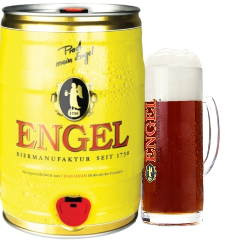 Bia Đức Engel Bock Dunkel 7,2% - Bom 5 lit