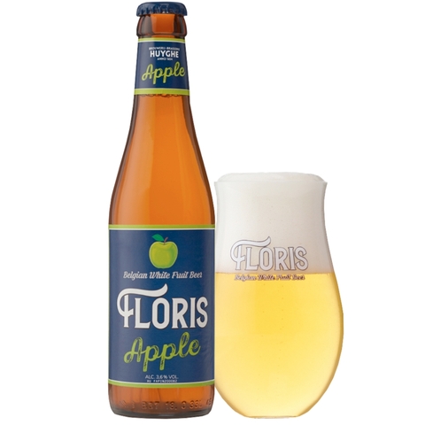 Bia trái cây Bỉ Floris Apple Táo xanh 3,6% - Chai 330ml - Thùng 24