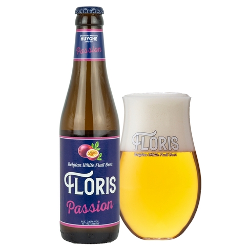 Bia trái cây Bỉ Floris Passion Chanh dây 3,6% - Chai 330ml - Thùng 24