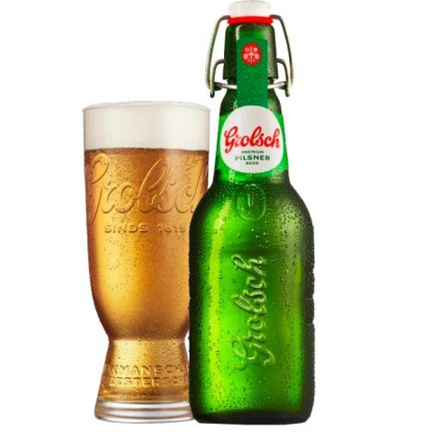 Bia Hà Lan Grolsch Swing Top Premium Lager 5,0% - Chai 450ml - Thùng 20