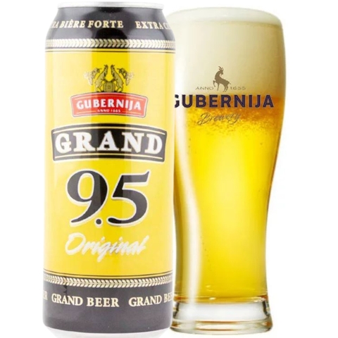 Bia Litva Gubernija Grand Original 9,5% - Lon 500ml - Thùng 24