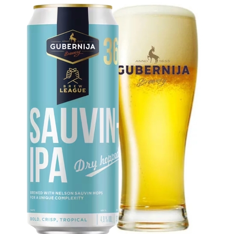 Bia Litva Gubernija IPA 4,9% - Lon 500ml - Thùng 24