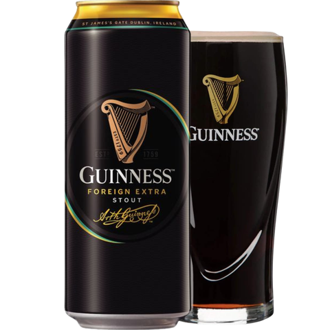 Bia Ireland Guinness Foreign Extra Stout 7,5% - Lon 440ml - Thùng 24