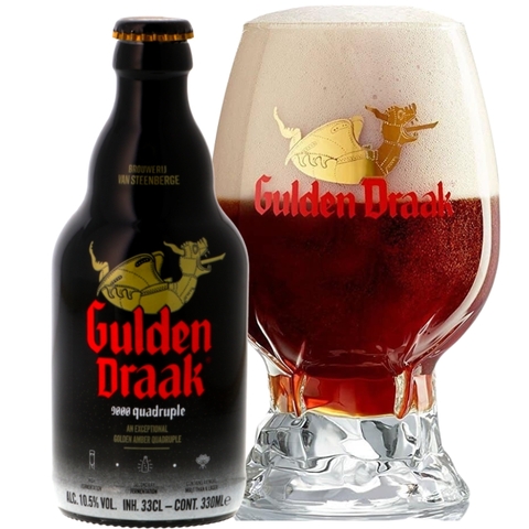 Bia Bỉ Gulden Draak 9000 Quadruple 11,5% - Chai 330ml - Thùng 24